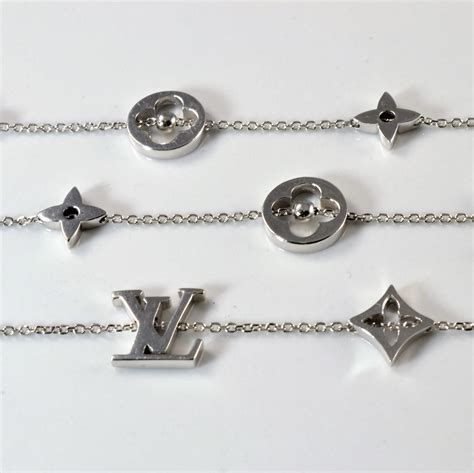 lv lock chain necklace|louis vuitton monogram necklace.